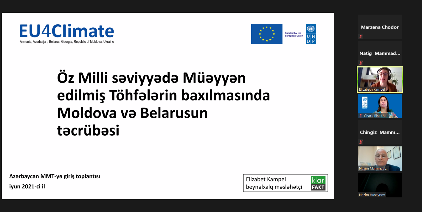 Revising Nationally Determined Contributions (NDC) for Azerbaijan